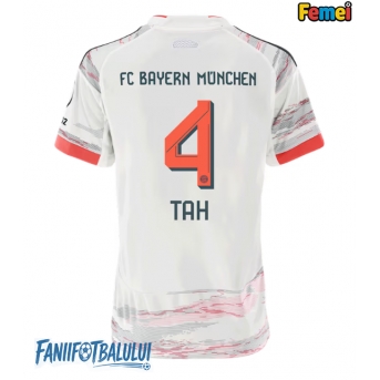Bayern Munich Jonathan Tah #4 Tricou Fotbal Replică 2025-26 Femei Deplasare